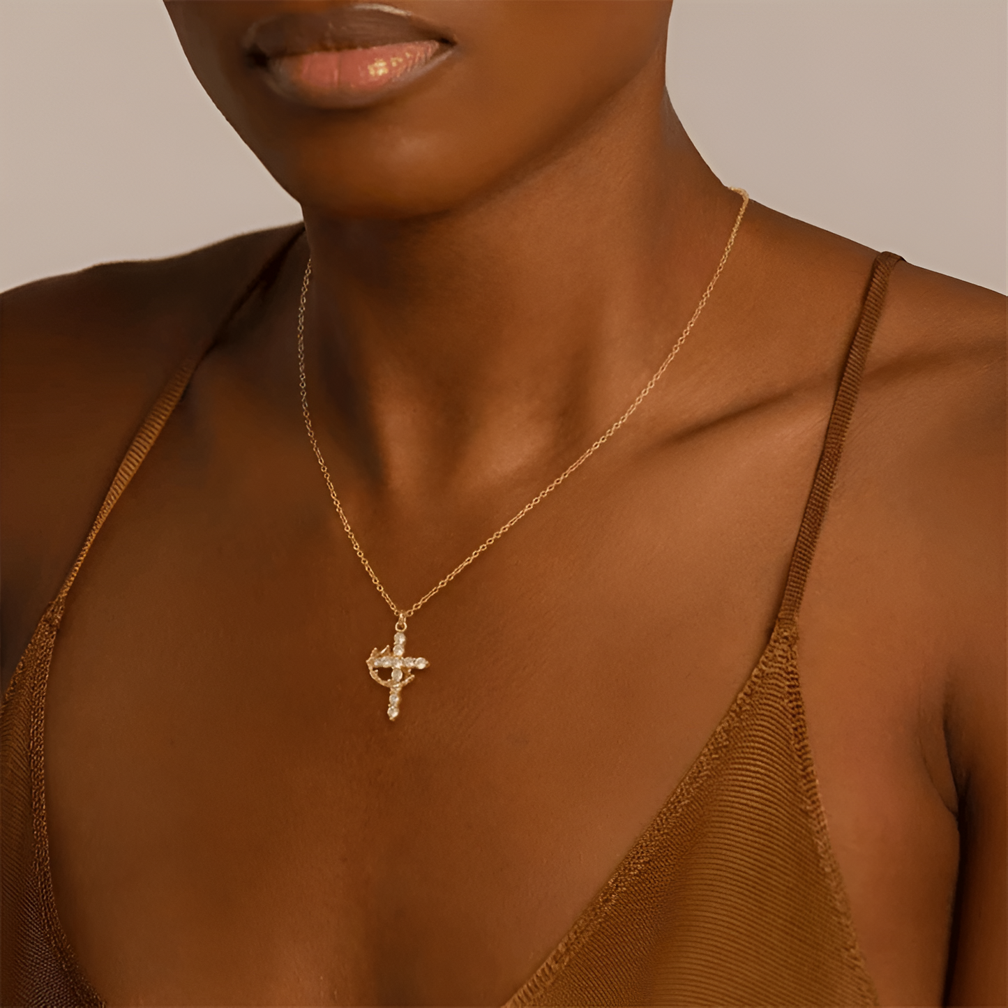 Cross & Crown Necklace